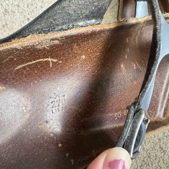 Birkenstock Gizeh Blue metallic sandals - Picture 4 of 5